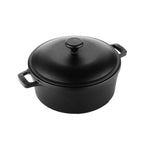 Premium Cast Iron Dutch Oven 9.4 inch with Lid ( Pre Seasoned Ready to Use Induction Friendly )