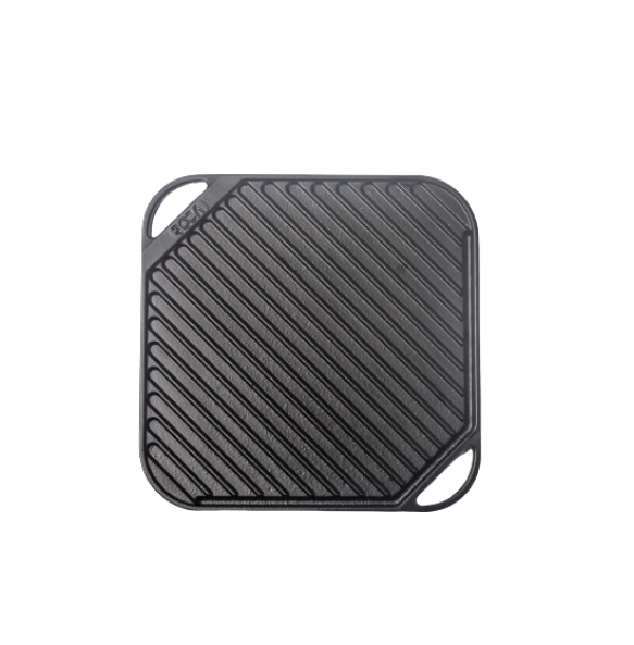 Premium Cast Iron Reversible Griddle Plate 10 inch ( Pre Seasoned Ready to Use)