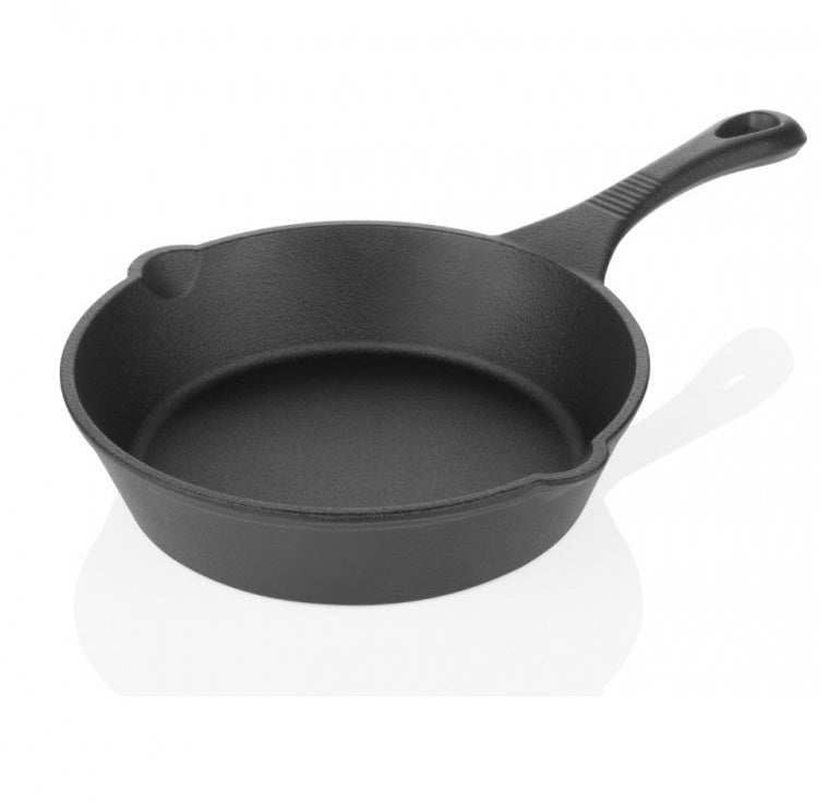 Smooth Cast Iron Skillet Pan 6 inch ( Pre Seasoned Ready to Use Induction Friendly Shell Molded )