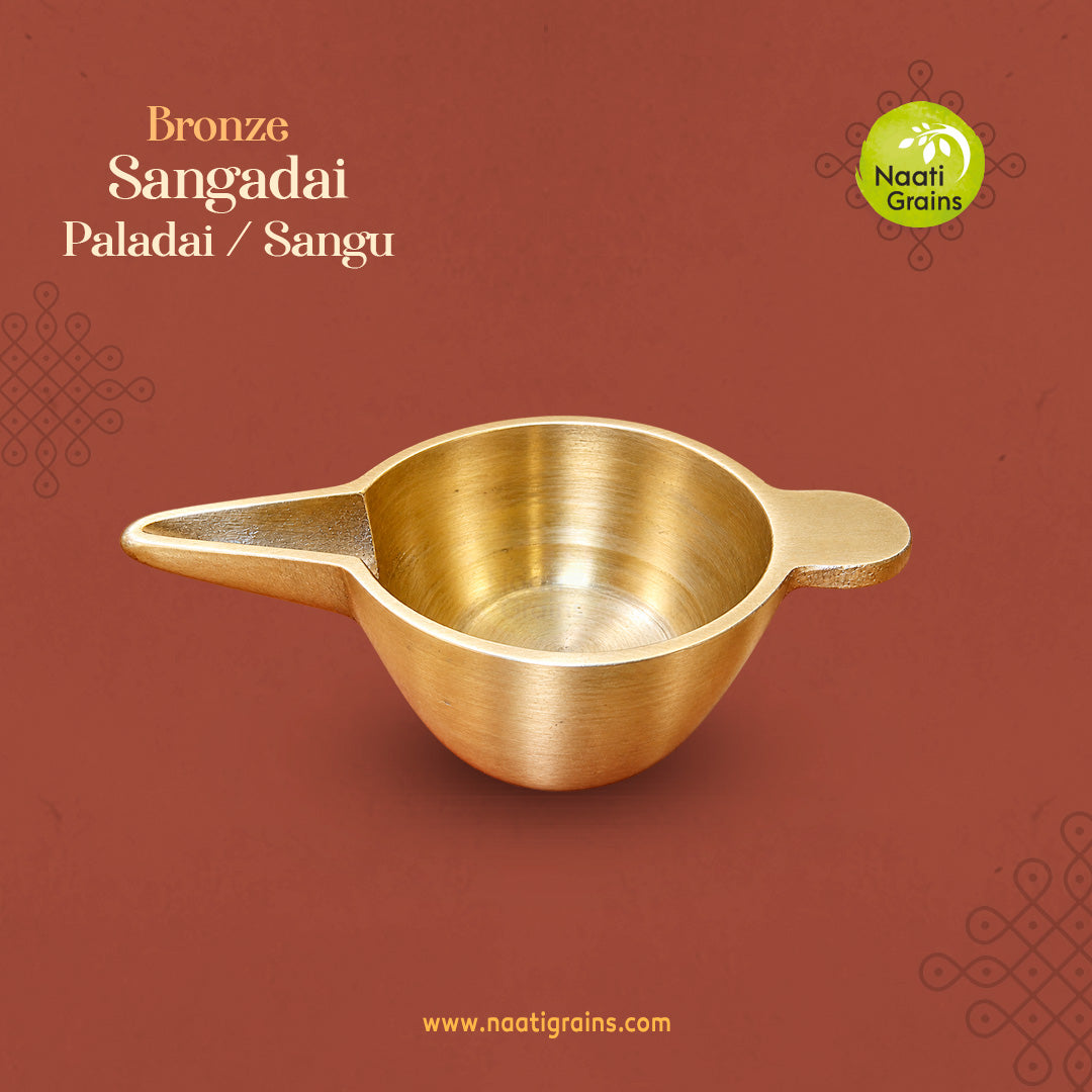 Virgin Kansa Bronze Infant Feeding Cup | Sangadai / Paladai | 78% Copper & 22% Tin | 20 ml