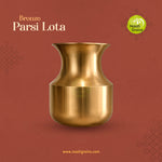 Virgin Kansa Bronze Parsi Lota | 78% Copper & 22% Tin | Vengalam / Kanchu