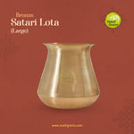 Virgin Kansa Bronze Satari Lota (Large) | 78% Copper & 22% Tin | Vengalam / Kanchu