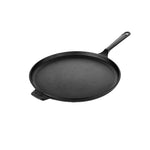 Premium Cast Iron Dosa Tawa 11 inch Single Long Handle ( Pre Seasoned Ready to Use Induction Friendly )