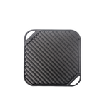 Premium Cast Iron Reversible Griddle Plate 10 inch ( Pre Seasoned Ready to Use)