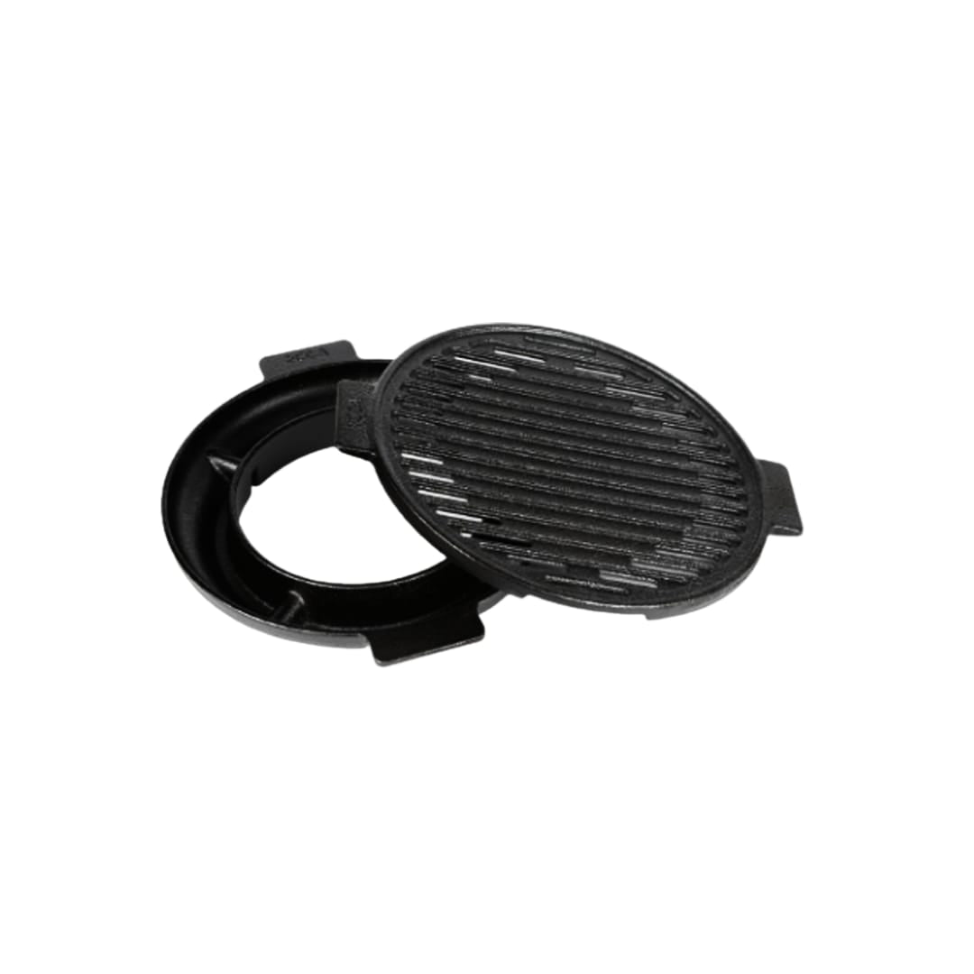 Premium Cast Iron Stove Grill 9.5 inch ( Pre Seasoned Ready to Use )