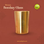 Virgin Kansa Bronze Bombay Glass 280ml 78% Copper 22% Tin Vengalam Kanchu