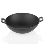 Premium Cast Iron Kadai 9.5 inch ( Pre Seasoned Ready to Use Induction Friendly )