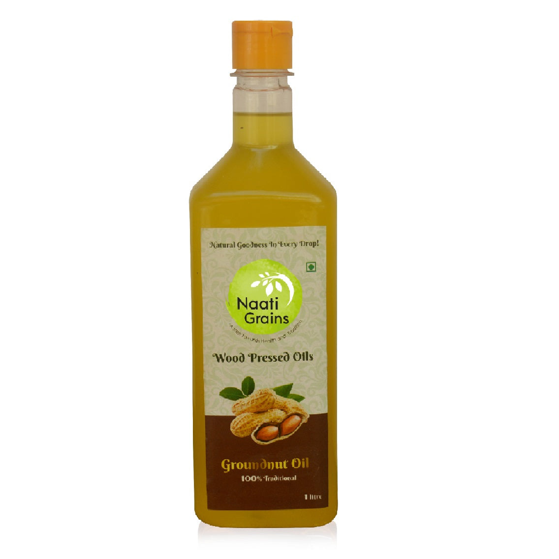 Wood Pressed Groundnut Oil (100% Cold Pressed)