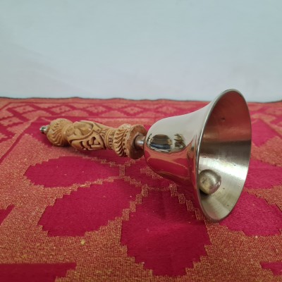 Bronze Pooja Bell ( Pure Kansa - Traditionally Handcrafted )