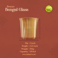 Virgin Kansa Bronze Bengal Glass | 78% Copper & 22% Tin | Vengalam / Kanchu| Traditional Bronze Drinking Glass