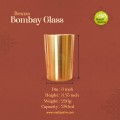 Virgin Kansa Bronze Bombay Glass | 78% Copper & 22% Tin | Vengalam / Kanchu | Traditional Bronze Drinking Glass