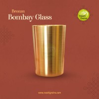 Virgin Kansa Bronze Bombay Glass | 78% Copper & 22% Tin | Vengalam / Kanchu | Traditional Bronze Drinking Glass