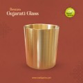 Virgin Kansa Bronze Gujarati Glass | 78% Copper & 22% Tin | Traditional Bronze Drinking Glass | Vengalam / Kanchu