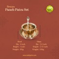 Virgin Kansa Bronze Panch Patra Set with Uddharani & Plate | 78% Copper & 22% Tin | Vengalam / Kanchu Virgin Kansa Bronze Panch Patra Set with Uddharani & Plate | 78% Copper & 22% Tin | Vengalam / Kanchu