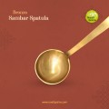 Virgin Kansa Bronze Sambar Spatula | 78% Copper & 22% Tin | Traditional Bronze Serving Ladle | Vengalam / Kanchu