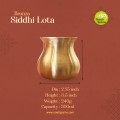 Virgin Kansa Bronze Siddhi Lota | 78% Copper & 22% Tin | Vengalam / Kanchu | Traditional Bronze Pooja & Drinking Lota