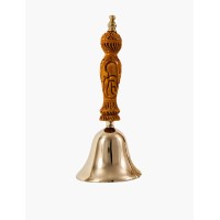 Bronze Pooja Bell 3 inch Medium ( Pure Kansa - Traditionally Handcrafted )