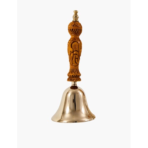 Bronze Pooja Bell 3.5 inch Large ( Pure Kansa - Traditionally Handcrafted )
