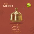Virgin Kansa Bronze Kumkum / Chandan Handi | Kunguma Chimil | 78% Copper & 22% Tin | Vengalam / Kanchu