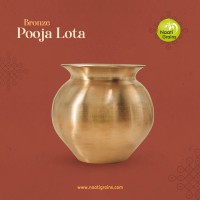 Virgin Kansa Bronze Pooja Lota | 78% Copper & 22% Tin | Vengalam / Kanchu