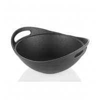 Cast Iron Modern Kadai 9.4 inch ( Pre Seasoned Ready to Use Induction Friendly )