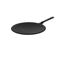 Ultra Smooth Cast Iron Roti Tawa 10.2 inch Single Long Handle ( Pre Seasoned Ready to Use Induction Friendly )