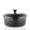 Ultra Smooth Cast Iron Dutch Oven 9.4 inch with Lid ( Pre Seasoned Ready to Use Induction Friendly )