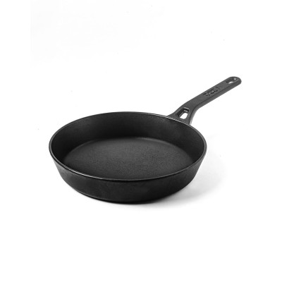 Ultra Smooth Cast Iron Fry Pan 9.5 inch ( Pre Seasoned Ready to Use Induction Friendly Shell Molded )