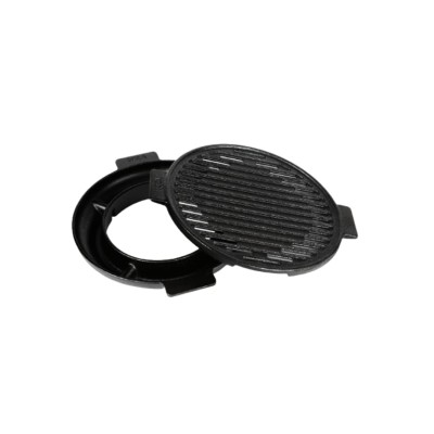 Ultra Smooth Cast Iron Stove Grill 9.5 inch ( Pre Seasoned Ready to Use )