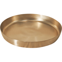 Bronze Thali Plate - 10 inch - Thick ( Kansa / Vengalam / Kanchu - Traditionally Handcrafted )