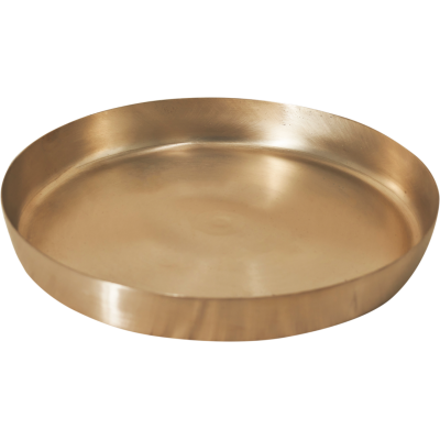 Bronze Thali Plate - 10 inch - Thick ( Kansa / Vengalam / Kanchu - Traditionally Handcrafted )