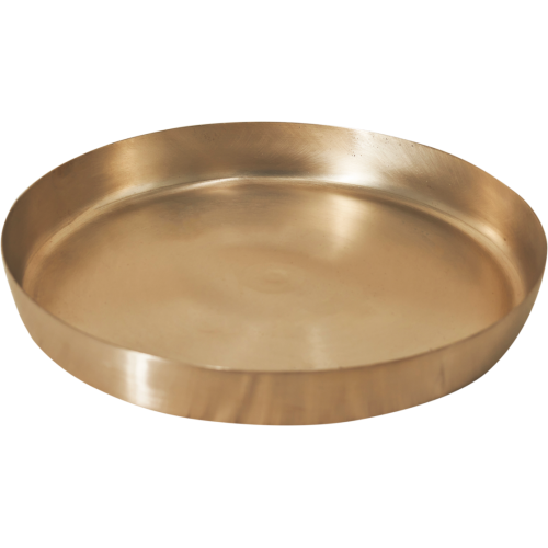Bronze Thali Plate - 10 inch - Thick ( Kansa / Vengalam / Kanchu - Traditionally Handcrafted )