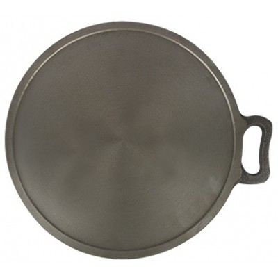 hagya 8 inches Mini Flat Cast Iron Kadai/Deep kadai/Preseasoned