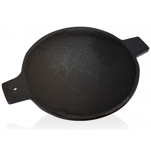 Cast Iron Aappa Kadai ( Pre Seasoned Ready to Use Flat Base )