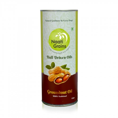 Bull Driven Groundnut oil (Cold Pressed)