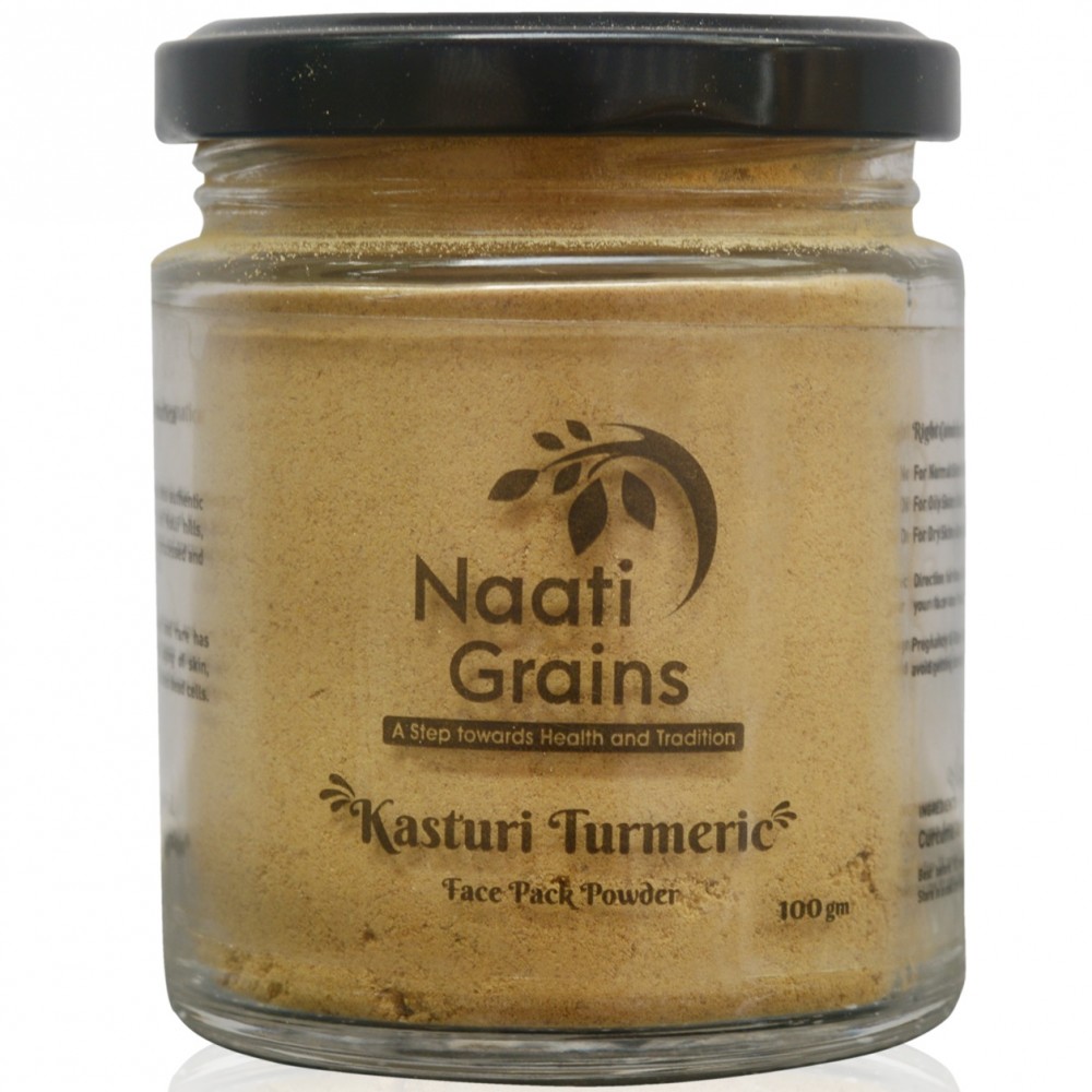 Buy 100% best Original Kasthuri Turmeric For Acne, Pimples, Dark Spots &  Bright Skin | Facial Hair Removal Mask | Naturally & Permanently at Home  @Naatigrains